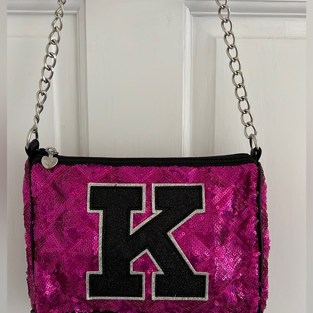 Justice girls sparkly “K” purse.